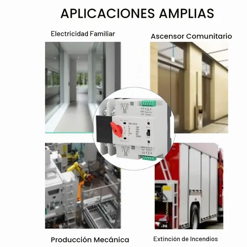 Vista 7 de Interruptor de transferencia de 100 amperios, interruptor de transferencia automática, interruptor de transferencia manual, interruptor