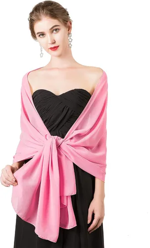 Vista 15 de Chales/mantones de gasa suave para vestidos, accesorios de mujer