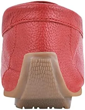 Vista 7 de Mocasines de cuero genuino para mujer, zapatos planos cómodos y ligeros, mocasines casuales
