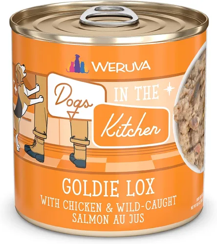 Vista 12 de Latas y bolsas de alimentos húmedos sin granos "Dogs in the Kitchen" de Weruva, Rojo