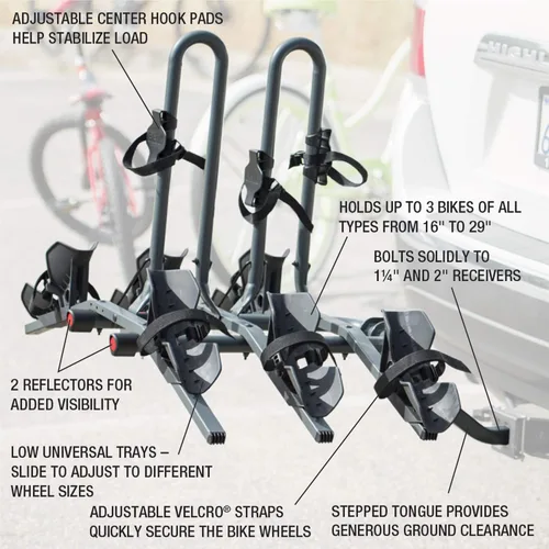 Vista 5 de Bell Rightup soporte con plataforma para llevar bicicleta en auto.