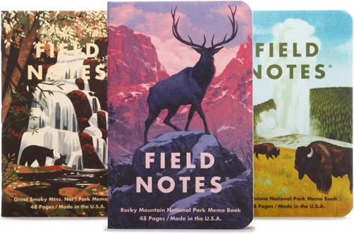 Vista 9 de Field Notes: Paquete Original de Kraft de 3 - Papel Mixto (1 Gráfico/Cuadrícula, 1 Rayado/Lineado, 1 Liso/Blanco) Cuadernos de Notas - Cuadernos