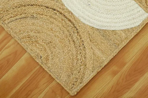 Vista 43 de Natural Jute Collection - Alfombra rectangular de 2 x 3 pies, alfombra de yute trenzada a cuadros multicolor de 0.27 pulgadas de grosor, ideal