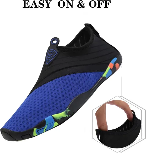 Vista 5 de Zapatos de agua ligeros para hombres y mujeres, calcetines de agua de secado rápido, zapatos de natación descalzos para surf, buceo, yoga