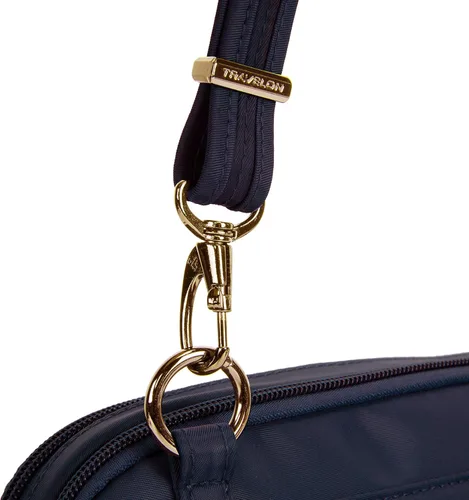 Vista 7 de Travelon - Bolsa de viaje antirrobo para mujer, Azul zafiro), 43199 341