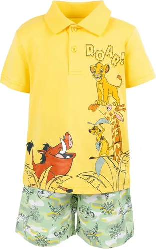 Vista 5 de Disney Polo y pantalones cortos de Mickey Mouse de Rey León para niños pequeños y grandes