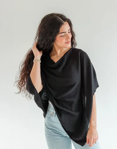 Vista 6 de Poncho transpirable para lactancia – Elegante bufanda multiusos para lactancia materna, funda de asiento de coche y manta de bebé para madres