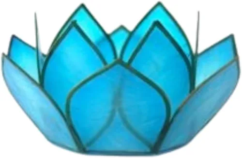 Vista 2 de Mini Paradise Capiz Tlight Holder - Blue Lagoon