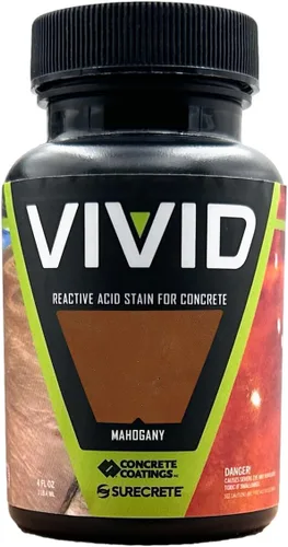 Vista 15 de CC Concrete Coatings Tinte ácido vívido para hormigón oliva 4OZ