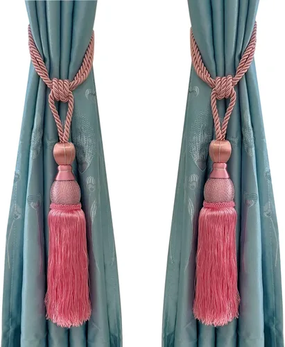 Vista 9 de Venta de maravillosos alzapaños de cortina para cortinas para el hogar, accesorios de cierre de hebilla trenzada, accesorios para cortinas de Beige