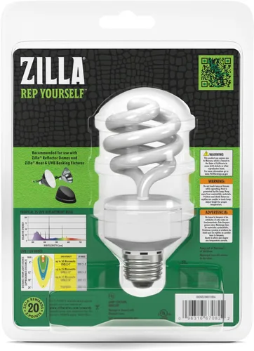 Vista 5 de Zilla Bombilla fluorescente tropical de 20 vatios, color blanco