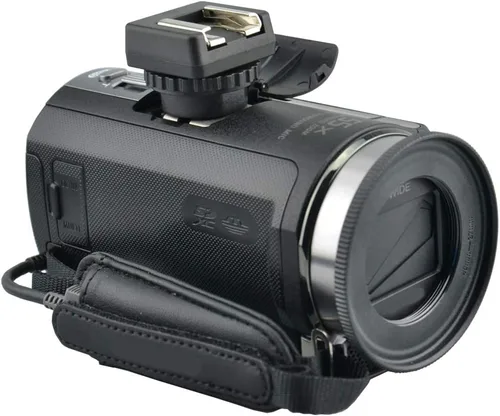 Vista 7 de JJC Micrófono y luz LED convertidor adaptador de zapata fría para Sony FDR-AX53 AX43 AX45 AX33 AX60 AX100 AX700 HDR-CX675 CX680 CX900 CX400E CX510E