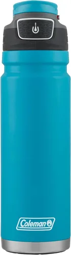 Vista 8 de Coleman Autoseal FreeFlow - Botella de agua de acero inoxidable, color negro, 24 onzas