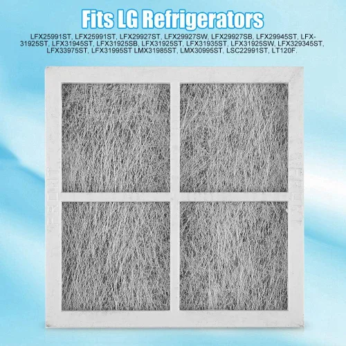 Vista 2 de Estink Filtro de aire para nevera, paquete de 3 filtros de aire de repuesto para refrigerador ADQ73214402 apto para LG LT120F Elite 469918
