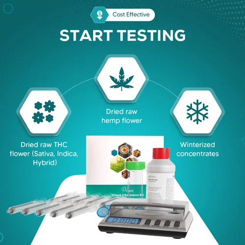 Vista 4 de Paquete de expansión tCheck para el probador de potencia en el hogar controlado por la aplicación tCheck - Prueba flores y aceites - Incluye todo lo