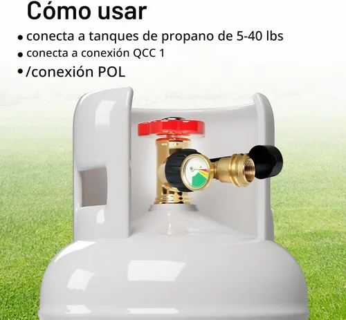 Vista 6 de Indicador de nivel de tanque de propano para tanque de propano LP 5LB-40LB (paquete de 2)