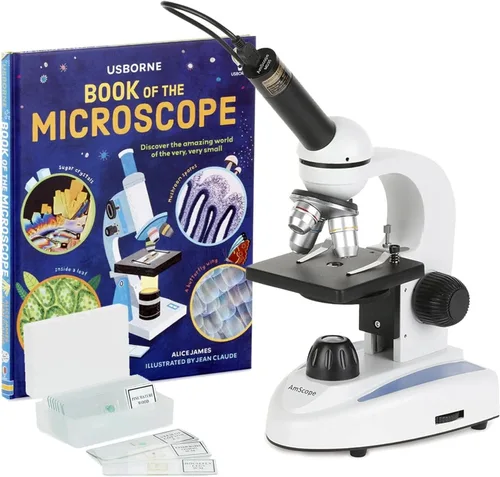 Vista 5 de AmScope Microscopio monocular compuesto de M149C-2L-E Digitaces, cámara