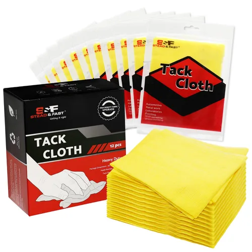 Vista 7 de S&F STEAD & FAST Paño adherente, 6 piezas, malla resistente de alta densidad 28×24, paños adherentes para eliminar el polvo de carpintería, tejido