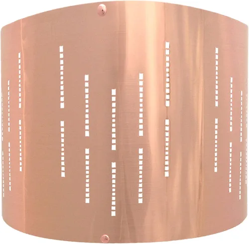 Vista 12 de Royal Designs, Inc. Do It Yourself Drum Hardback Lamp Shade with Stencil Design, UNO Drop Fitter, HB-644U-8BLK-2, Black, 8 x 8 x 8, Pack of 2 Black