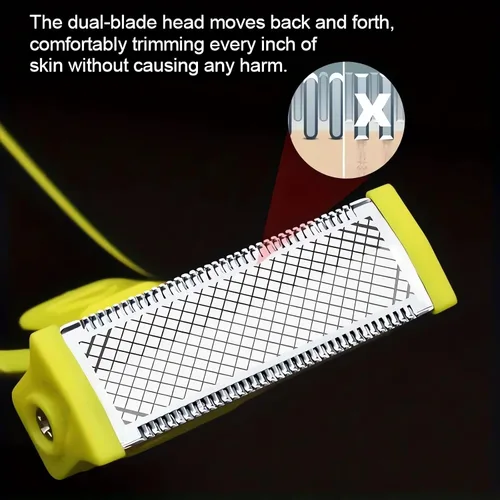Vista 6 de Afeitadora eléctrica húmeda y seca, afeitadora eléctrica de cierre para hombres y mujeres, rasuradora facial recargable, impermeable, recortadora