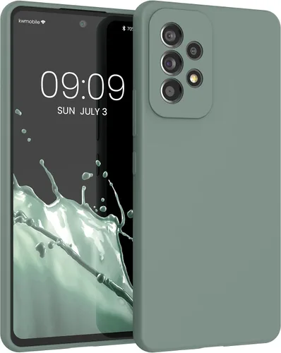 Vista 18 de kwmobile Funda compatible con Samsung Galaxy A32 5G - Funda de silicona TPU con acabado suave - Rosa impresionante
