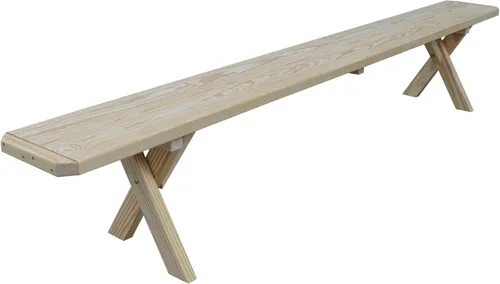 Vista 60 de Furniture Barn USA Pine - Banco cruzado de 2 pies, color negro