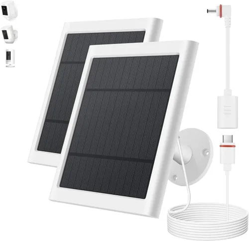 Vista 13 de Panel solar para cámara Ring (2ª generación) (Paquete de 2 piezas negras) (1 pieza negra)