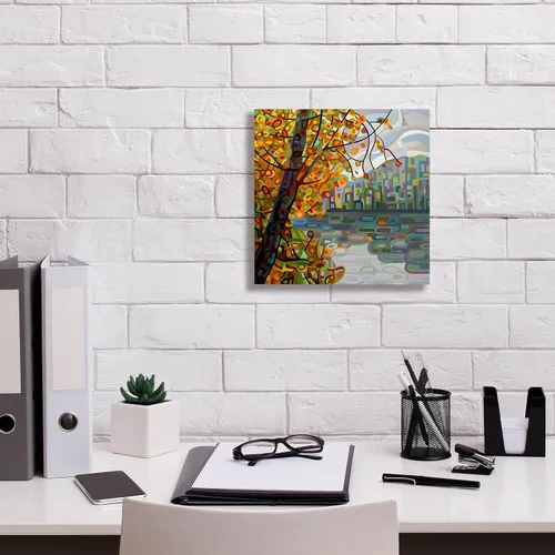Vista 3 de Epic Graffiti 'Reflections' de Mandy Budan, arte de pared en lienzo, 12 x 12 pulgadas