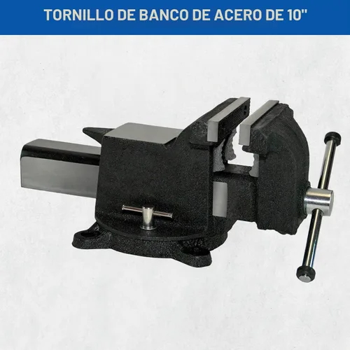 Vista 2 de Yost Vises 910-AS - Tornillo de banco de acero resistente de 10 pulgadas