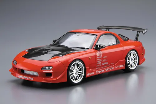 Vista 2 de Aoshima Vertex FD3S RX-7 '99 Mazda 1:24 Kit de modelo a escala 1:24