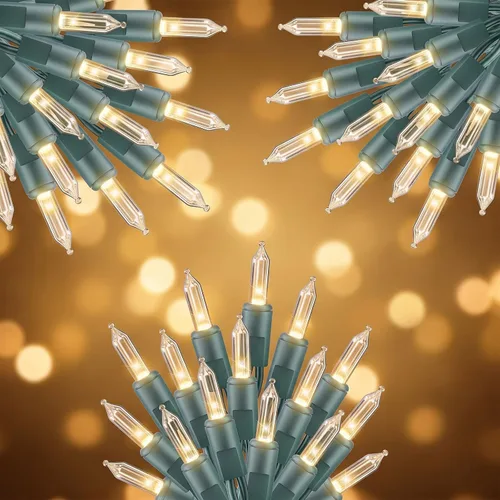 Vista 20 de Guirnalda de luces incandescentes púrpura de 20 pies para decoración de fiesta