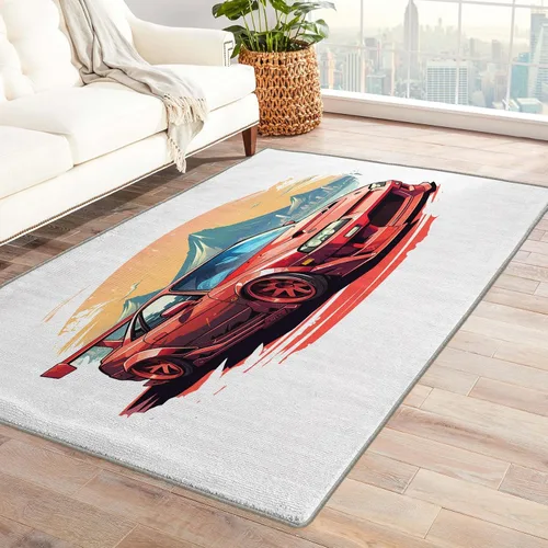 Vista 25 de Alfombra óptica visual de ilusión de vórtice 3D, alfombra de 2 x 3, alfombras lavables para entrada, sala de estar, dormitorio, alfombra de área
