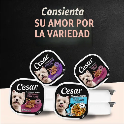 Vista 7 de Cesar Gourmet - Comida húmeda para perros, paquete de 12