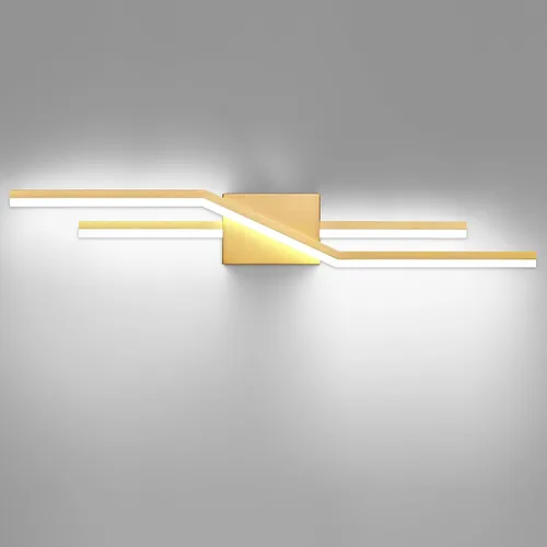 Vista 15 de SOLFART Luces de baño con acabado mate en negro, regulables, LED, para tocador, sobre espejo, 24 pulgadas, modernas, luces de pared