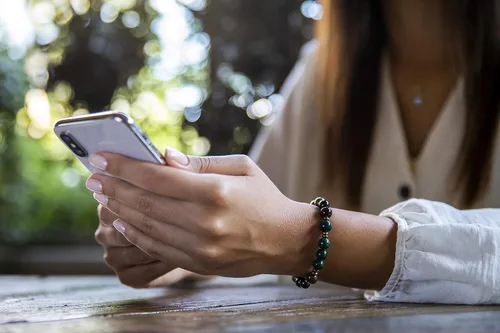 Vista 7 de Semita Pulseras de cristal curativo para hombres y mujeres