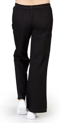 Vista 2 de M&M SCRUBS Pantalones médicos súper suaves para mujer Pantalones de yoga con cordón inspirado en pantalones de yoga Junior FIT 9120