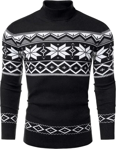 Vista 14 de Amussiar Men's Turtleneck Sweater Slim Fit Cotton Knitted Pullover Sweater Casual Lightweight Long Sleeve Top Beige