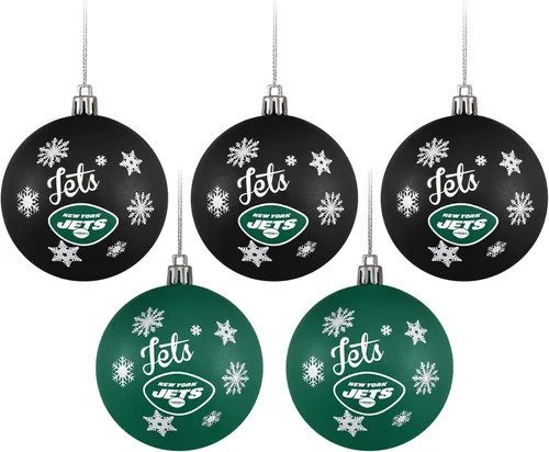 Vista 9 de FOCO Dallas Cowboys NFL 5 Pack Shatterproof Ball Ornament Set