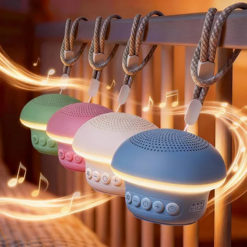 Vista 12 de Máquina de Sonido de Ruido Blanco Portátil con 20 Sonidos Relajantes, 48H de Tiempo de Reproducción, 3 Temporizadores y Luces Nocturnas, Memoria