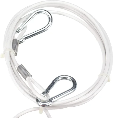 Vista 3 de Seachoice Arnés de remolque con cable de acero de 12 pies, cable de 1/4 pulgadas de diámetro, capacidad de remolque de 1,500 libras