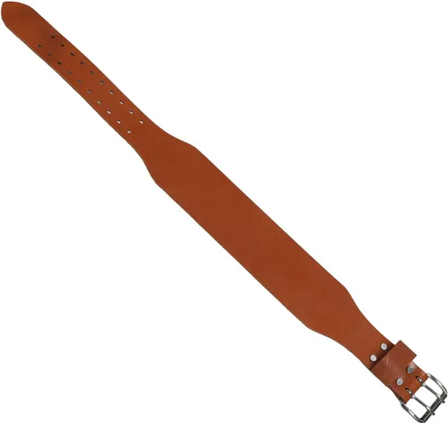Vista 8 de Cinturón de levantamiento de pesas, cinturón de cuero para levantamiento de pesas para hombres, cinturón de pesas para gimnasio, soporte lumbar