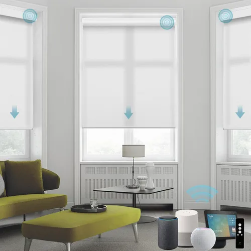 Vista 26 de SmartWings Persianas Enrollables Inteligentes Motorizadas con Filtro de Luz, Persianas Eléctricas con Control Remoto para Ventanas Compatibles