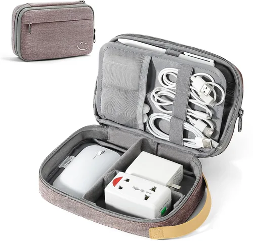 Vista 12 de Travelkin - Organizador de cables de viaje, organizador electrónico de viaje, bolsa organizadora de cables para cables, cargadores de teléfono, Negro