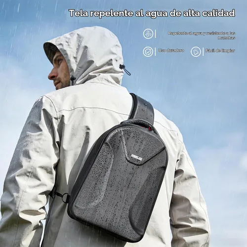 Vista 3 de STARTRC Funda Mini 5 Pro, Mochila de Transporte Rígida Resistente al Agua, Bolsa Grande para Drones que se Ajusta a Portátil de 11 Pulgadas, Mochila