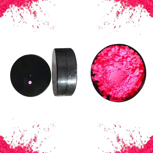 Vista 4 de Discos de hockey para fiesta de revelación de género – Discos de hockey sobre hielo rosa y azul, suministros para fiesta de revelación de género