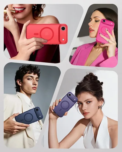 Vista 113 de TOCOL Funda para iPhone 11, compatible con Magsafe, protección completa de cámara, imanes integrados, protección contra caídas, funda translúcida