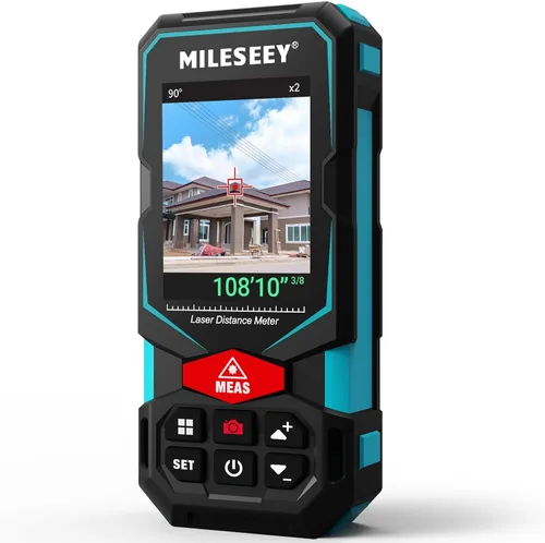 Vista 4 de Laser Measure, MiLESEEY Laser Distance Meter, Rechargeable Multifunctional Laser Measurement Tool with Pointfinder Camera,P2P Technology, Perfect