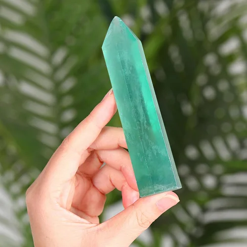 Vista 7 de ZHIYUXI Piedras preciosas de cristal de amatista de 3.7 a 4 pulgadas, cristales curativos y torre de cristal morada, varita de cristal puntiaguda