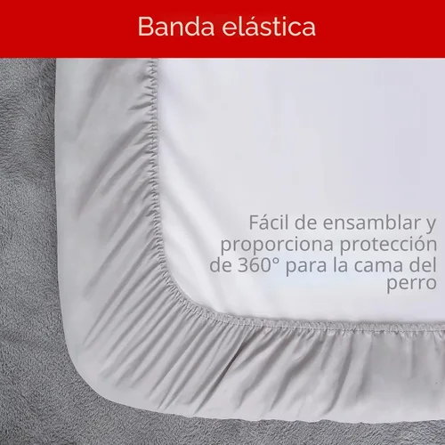 Vista 7 de Fundas impermeables de repuesto para cama de perro, lavables y fáciles de quitar, funda acolchada silenciosa para cama de mascotas, bonito estampado