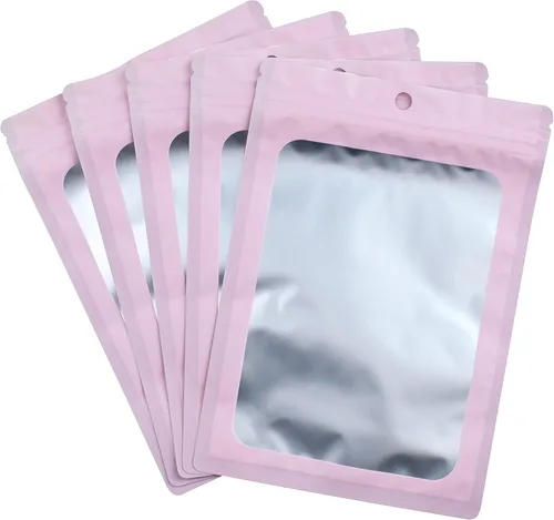 Vista 22 de Bolsa resellable de Mylar para bolígrafos, ideal para oficina, hogar, fiesta, almacenamiento de alimentos, galletas, muestras de joyería